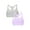 Heather Grey/Stellar Orchid, variant on : A Fresh Collection So Sporty 2-Pack Women's Seamless Racerback Croptop Bras