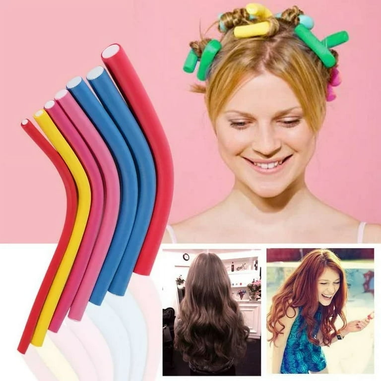 Ustar 10PCs Flexible Curling Rods Hair Twist Flexi Rods Hair