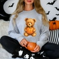 thumbnail image 6 of Watercolor Pumpkin Bear -  Womens Sweatshirt, 6 of 16
