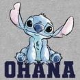 thumbnail image 2 of Boy's Lilo & Stitch Watercolor Ohana Graphic Tee Athletic Heather Small, 2 of 5