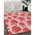 thumbnail image 3 of Ahgly Company Machine Washable Indoor Round Transitional Pastel Pink Area Rugs, 7' Round, 3 of 7