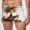 White, variant on Men's Comfort White Animal Print Boxers Soft Underwear with Patterns