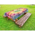 thumbnail image 1 of Modern Outdoor Tablecloth, Colorful Hazy Balls Circular Hoops Bubbles Vibrant Rainbow Style Dreamy Art Print, Decorative Washable Fabric Picnic Table Cloth, 58 X 84 Inches,Multicolor, by Ambesonne, 1 of 2