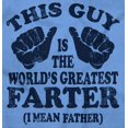 thumbnail image 2 of This Guy Worlds Greatest Farter Funny Men's Big & Tall Crewneck Sweatshirt Brisco Brands 3X, 2 of 4