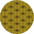 thumbnail image 1 of Ahgly Company Indoor Round Patterned Bee Yellow Area Rugs, 7' Round, 1 of 6
