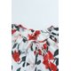 thumbnail image 3 of ABPHQTO Camisa De Mujer De Manga Corta Con Volantes Y Botones Con Estampado Floral Blanco, 3 of 5