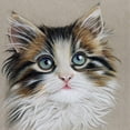thumbnail image 3 of Liama, Lily 15x15 Black Modern Framed Museum Art Print Titled - Kitten Portrait II, 3 of 5