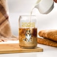 thumbnail image 3 of Happy New Year Collie Welcome 2025 Balloon Firework Party 16oz Glass Cup Mug Collie Dog Lover Gifts Idea Glass Can - 01014, 3 of 5