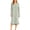 Green, variant on Women's Thermal Nightgown Built in Padded Crew Neck Long Sleeve Warm Sleepshirt Lounge Dress M
