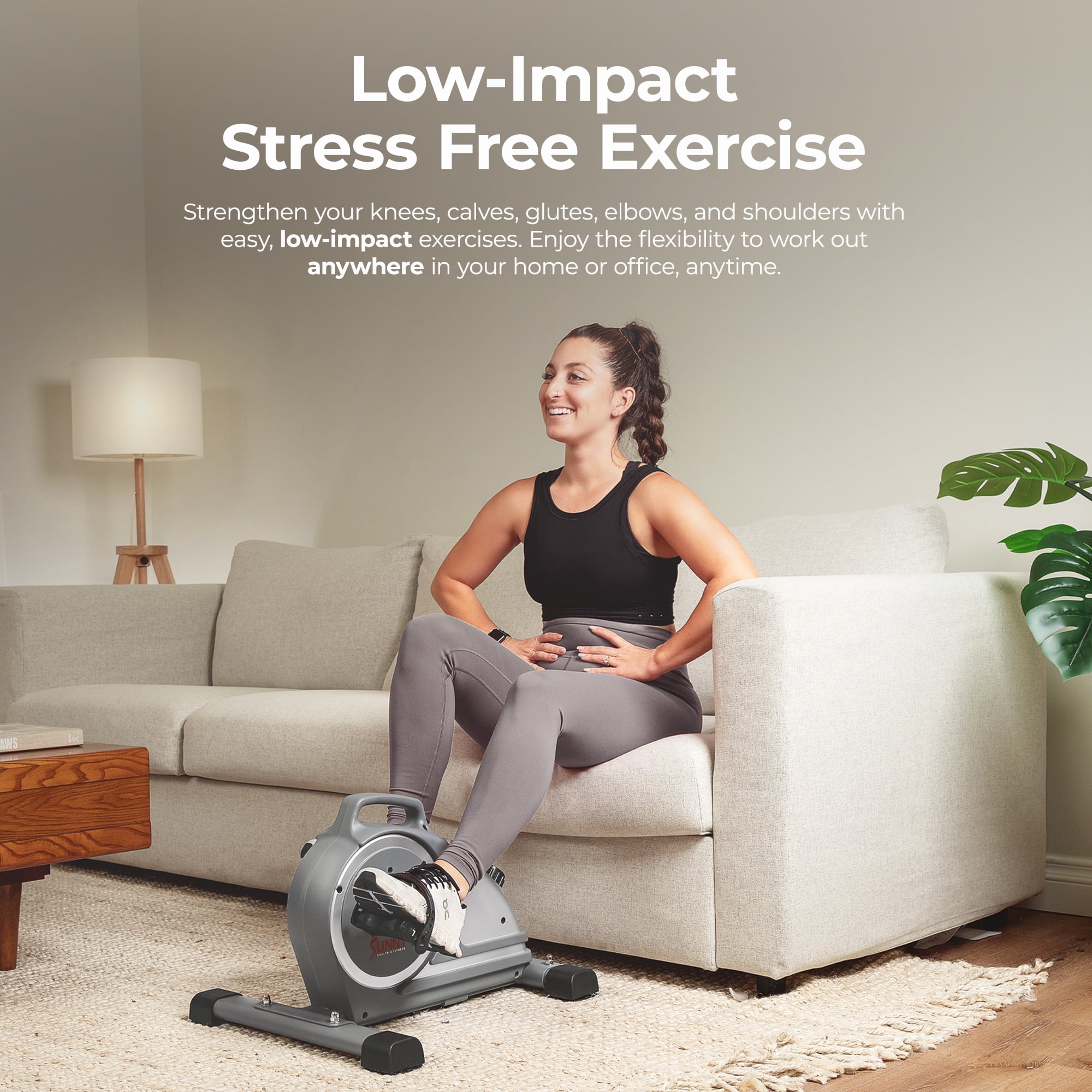 Sunny Health & Fitness Magnetic Mini Exercise Pedal Cycle - SF-B020026