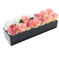 thumbnail image 2 of Acrylic Flower Vase Rectangular | Black Long Acrylic Flowers Vase with Light String | Floral Vases for Centerpieces Home Weddings Decor, 2 of 9