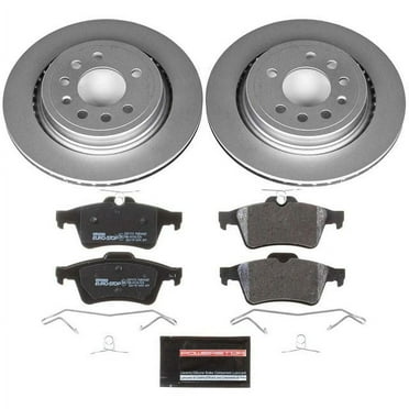 Power Stop Rear Euro-Stop ECE-R90 Certified Brake Pad and Rotor Kit ESK5698