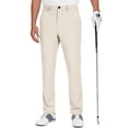 thumbnail image 2 of Mens Quick Dry Straight Leg Trousers Golf Dress Pants Slim Fit Casual Work Bottoms Beige M, 2 of 8