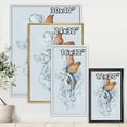 thumbnail image 4 of Designart 'Flying Fish and Peonies' Traditional Framed Canvas Wall Art Print, 4 of 5