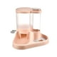 thumbnail image 3 of Juego de dispensador de agua y comida para mascotas Dispensador de agua y comida para gatos con boca ancha Rosa, 3 of 9