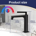 thumbnail image 5 of Modern Single-Hole Single-handle Bathroom Faucet with Drain Assembly, 5 of 9