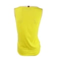 thumbnail image 2 of TOMMY HILFIGER Womens Yellow Striped Sleeveless Scoop Neck Tank Top Size: L, 2 of 2