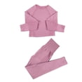 thumbnail image 3 of Ropa de yoga Conjunto de deportes de gimnasio femenino Ropa de entrenamiento Top corto de fitness de manga Colcomx  Yoga Sport Suit Mujeres, 3 of 8