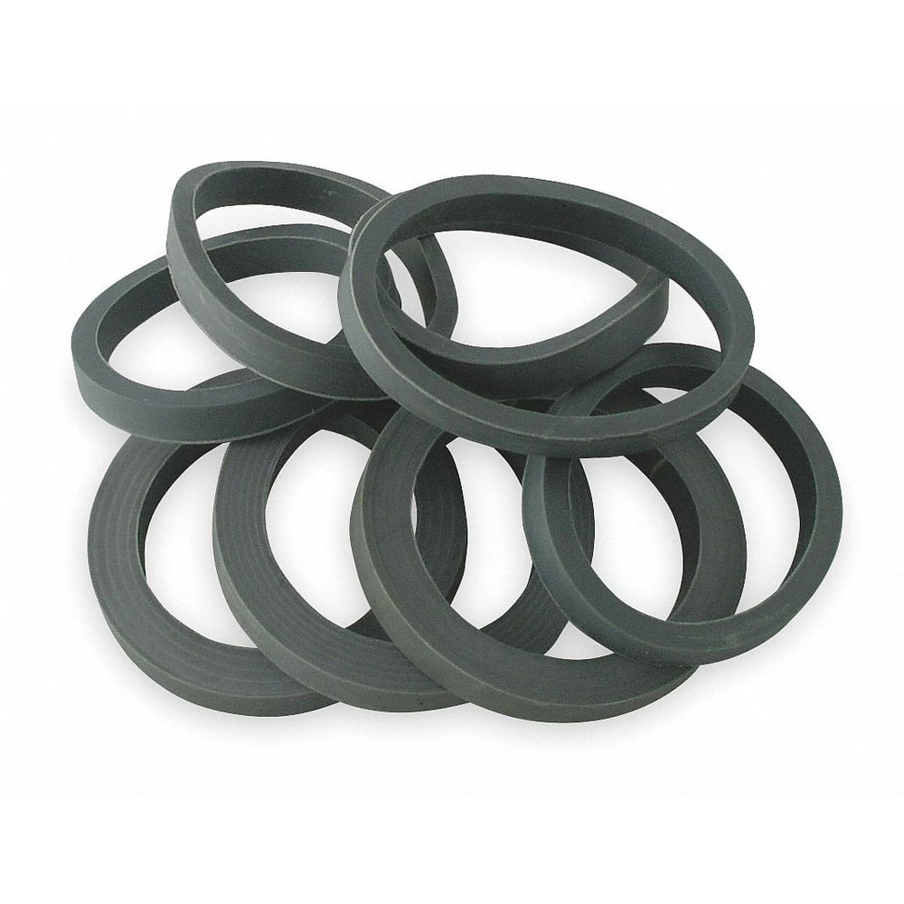 Rubber Gray Rubber Washer Assortment, 11/4" and 11/2" Pipe Dia., Slip Connection Drains