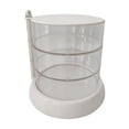 thumbnail image 4 of HILABEE Makeup Sponge Pads Organizer Puff Case Display Stand Container Drying Box Shelf 3 Layer, 4 of 8
