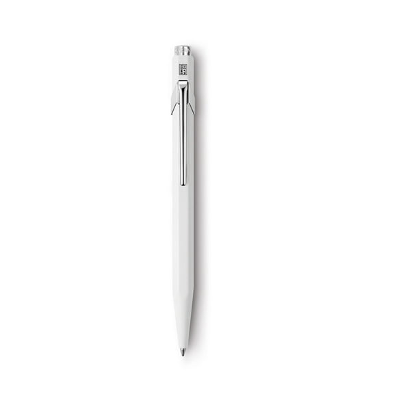 Caran d'Ache Ballpoint Pen, Metal White, 1 Count