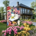 thumbnail image 6 of God Bless America Memorial Day Patriotic Garden Flag Vertical Double Sided USA Flag 4th July Independence Day for Farm Outdoor Decorative Outside 12x18 Inch, 6 of 7