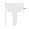 thumbnail image 2 of Unique Bargains PVC Plant Label Stake T Type 5 x 3cm Water Resistant for Garden White 100 Pack, 2 of 5