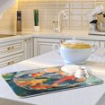 thumbnail image 6 of Yayeee Dish Drying Mat for Kitchen Counter 16"x18" Microfiber Absorbent Pad, Green Goldfish, 6 of 7