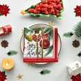 thumbnail image 5 of Horaldaily Christmas Tablecloth 60×60 Inch Square, Christmas Ball Ornaments Pine Stars Washable Table Cover for Party Picnic Dinner Decor, 5 of 6