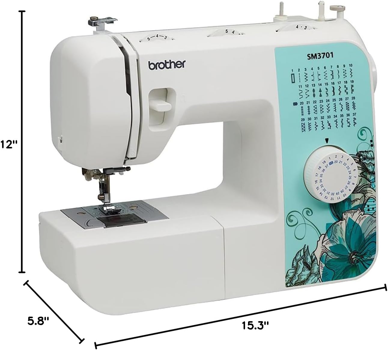 Brother SM3701 37-Stitch Free Arm Sewing Machine and SA520 Water Soluble Stabilizer