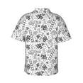 thumbnail image 3 of Picia Hand Drawn Snake Gentle Cotton Regular Fit Short Sleeve Casual Hawaiian Shirt for Men-3X-Large, 3 of 9