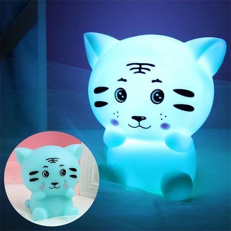 

Baby Night Light LED Cartoon Lamp Tiger Mood Lights Children Kids Gift Glow Toy Bedroom Decor Night Lamps