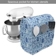 thumbnail image 2 of Dutch Stand Mixer Cover, Elements from Nature and Architecture of Netherlands in Blue Tones, Kitchen Appliance Organizer Bag Cover with Pockets, 5 Quarts, Pale Blue Navy Blue, by Ambesonne, 2 of 4
