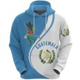 thumbnail image 2 of Sudadera con capucha con estampado 3D de la bandera de Guatemala para hombre y mujer, ropa de moda con emblema nacional, sudaderas informales con capucha para hombre y mujer, 2 of 5