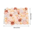 thumbnail image 2 of Miumaeov 4pcs Artificial Roses Flower Wall Panels 23.6 x 15.7 Inches 3D Flower Wall Panel Silk Flowers for Wedding Party Backdrop Wall Decoration, 2 of 13