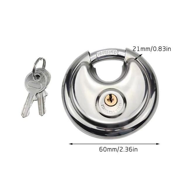 Birdeem Stainless Steel Round Cake Lock Warehouse Door Lock Chain Lock All Copper Heart Padlock