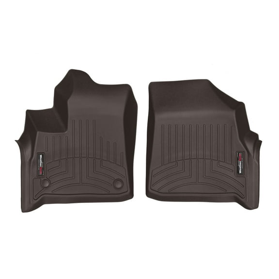 WeatherTech Custom Fit FloorLiners compatible with 2018-2024 Buick Enclave - 1st Row (Driver & Passenger), Cocoa