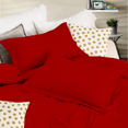 thumbnail image 3 of EGYLIN 800 Thread Count Duvet Cover set 100% Luxury Soft Egyptian Cotton with Zipper Closure 5 Pic Duvet Set - Red , Oversized Queen (100x100), 3 of 5