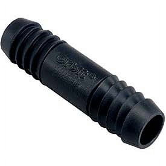 Orbit 37165 Irrigation 1/2" Barb Coupling, Molded High-Impact Plastic, Black