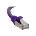 thumbnail image 5 of C2G 7ft Cat6 Snagless Shielded (STP) Ethernet Cable - Cat6 Network Patch Cable - PoE - Purple - Patch cable - RJ-45 (M) to RJ-45 (M) - 7 ft - screened shielded twisted pair (SSTP) - CAT 6 - molded, snagless, stranded - purple, 5 of 5