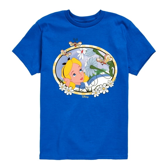 Disney - Alice In Wonderland - Alice Daisies - Toddler & Youth Short Sleeve Graphic T-Shirt