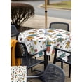 thumbnail image 5 of Outdoor Tablecloth with Umbrella Hole for Patio/Picnic/Party/Camping, Cartoon Space Waterproof Table Cloth Square Cover Washable, Funny Cute Rocket Star Planet (60"x 60"), 5 of 8