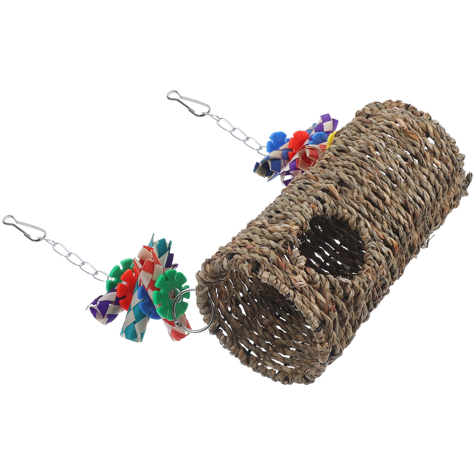 HOOWIFFY Decorative Bird Swing Set with Sturdy Climbing Perch Stand for Cockatiels and Small Birds