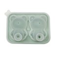 thumbnail image 2 of Ice Cube Tray Bear Shape Easy Demoulding with Funnel Lid 2/4 Grid All-Purpose Ice Cube Dessert Making Molds Kitchen Accessories, 2 of 8