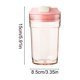 thumbnail image 3 of Vaso portátil de plástico para verano con cordón, tapa hermética, función de doble bebida, 15 oz para café, agua, bebidas heladas, hombres y mujeres, 3 of 6