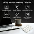 thumbnail image 3 of 12 Key Mechanical Gaming Keyboard, One Handed Programmable Mechanical Keyboard, USB Wired and Hot Swappable RGB Macro Keyboard, Plug and Play Multifunctional, Red Switch, 3 of 7