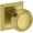 Gold, variant on Baldwin HDBRECHR044 Bremerton Non-Turning One-Sided Dummy Door Knob - Brass