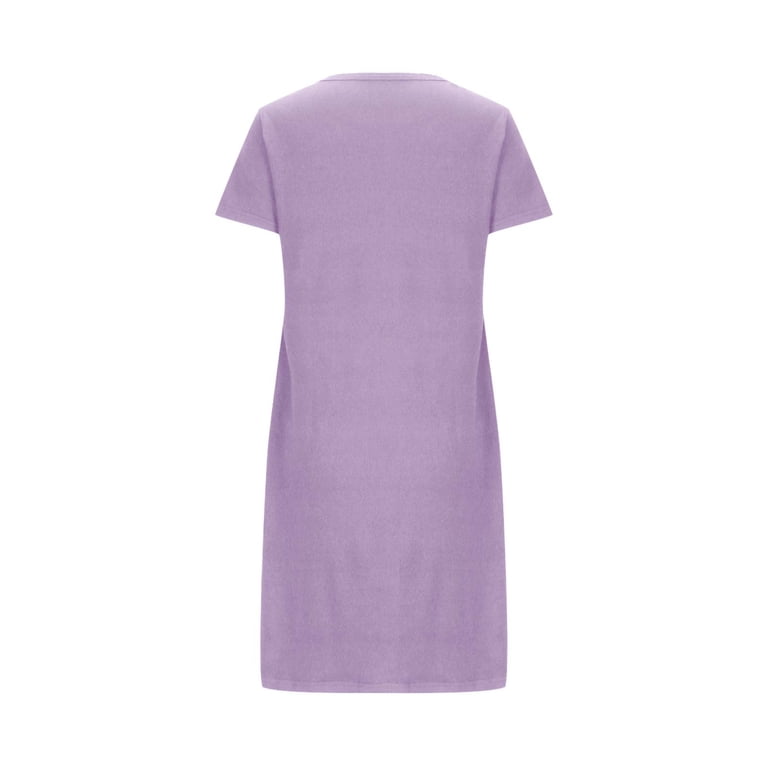 light purple t shirt dress Christy Sequin T-Shirt Mini Dress - Lavender