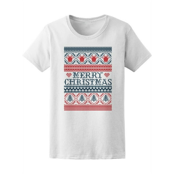 Merry Christmas Norwegian T-Shirt Women -Image by Shutterstock, Female Medium