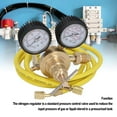 thumbnail image 4 of Cga580 Nitrogen Regulator CGA580 Inlet 0-600 PSI Output 1/4 Inch Male Connection Brass Nitrogen Gas Regulator with 60 Inch Hose, 4 of 7